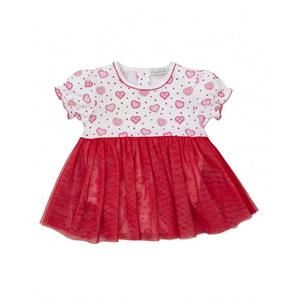NEW KISSY KISSY baby girl heartfelt bodysuit dress in pink